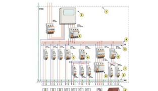 Схема сборки распределительного щитка