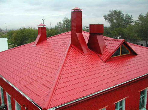 Молниезащита металлической крыши
