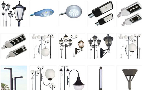 типы ламп для уличного освещения