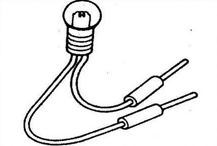 Лампочка для прозвонки провода