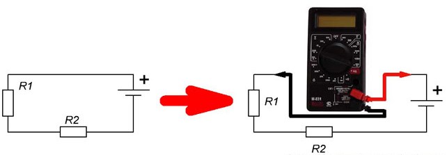 Мультиметр схема подключения