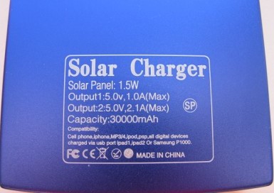 солнечная батарея Power Bank характеристики