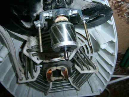 Мотор на тепловентиляторе