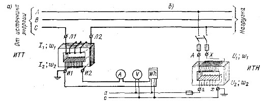 Схема измерительного трансформатора