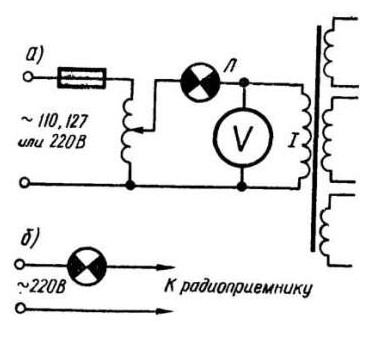 Схема проверки силового трансформатора