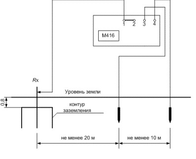 Схема подключения М-416