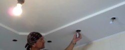 Как повесить люстру на потолок из бетона?